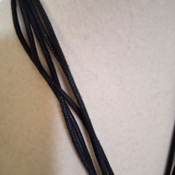 A Park Lane Ladies' Necklace Elegant Evening Black Onyx Two Tone Metal Choker - Picture 3 of 11